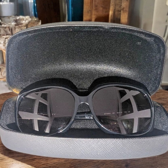 Salvatore Ferragamo Accessories - Salvatore Ferragamo Black Sunglasses